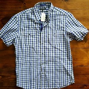 Banana Republic Short Sleeve Button Down New Large